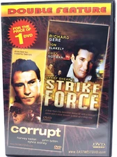CORRUPT 1983 / STRIKE FORCE 1975 / 2 MOVIES ON 1 DVD SLIM CASE PRE-OWNED MINT