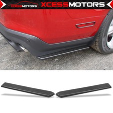 For 10-14 Ford Mustang Pair Rear Bumper Lip Side Canard Apron Splitter Extension For 10-14 Ford Mustang Pair Rear Bumper Lip Side Canard Apron Splitter Extension