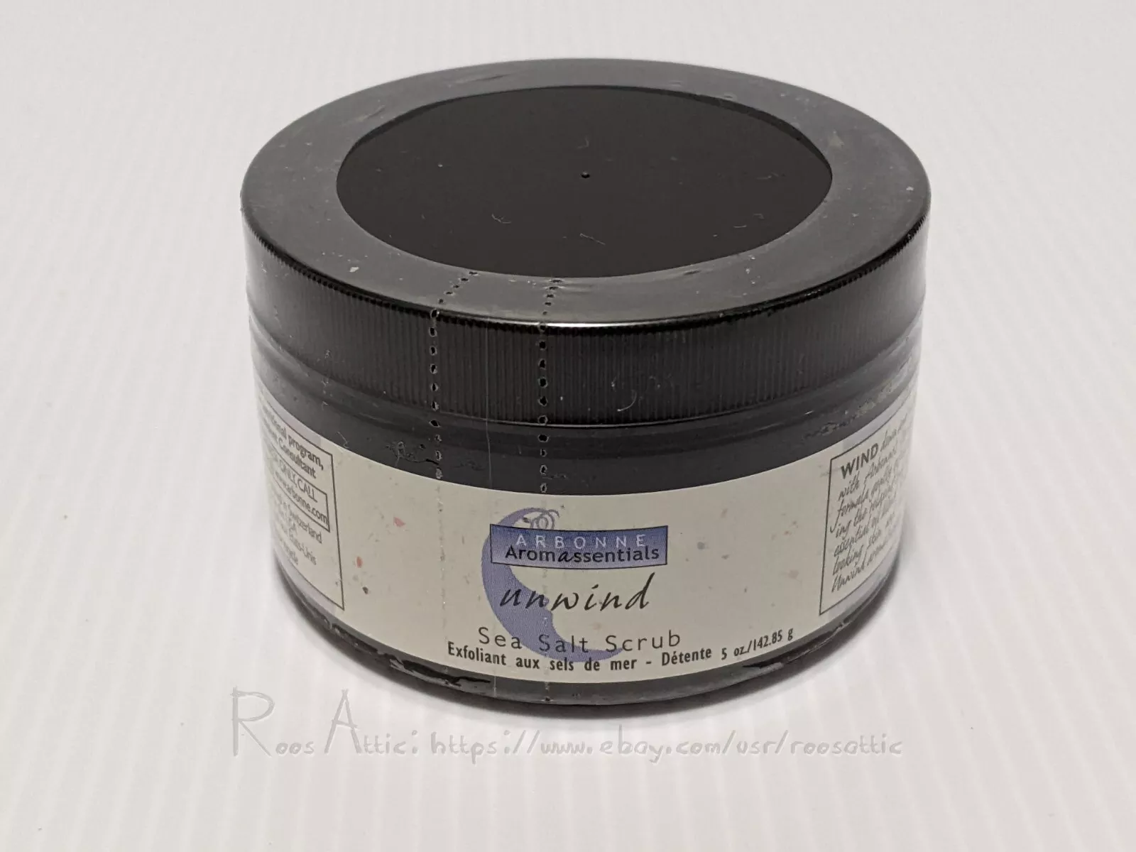 Arbonne Aromassentials Unwind Sea Salt Scrub 5 oz Exfoliating (NEW ~ SEALED)