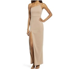 Lulus Keeper of My Heart One-Shoulder Maxi Dress Size Small