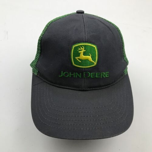 John Deere Herren Beanie Wintermütze Braun – Mit Lederpatch, 100% Acryl | Für Outdoor & Arbeiten