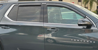 AVS Smoke Rain Guards Vent Visors 3M Tape-On for 2018-2023 Chevrolet Traverse