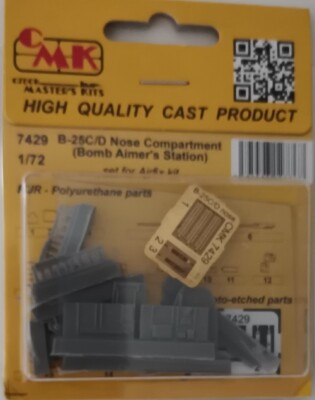 MW22 CMK 7429 B-25C/D NOSE COMPARTMENT (BOMB AIMER'S STATION) 1/72 ZUBEHÖR