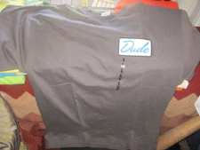 New W/O Tag Grey THE BIG LEBOWSKI Dude T Shirt Large