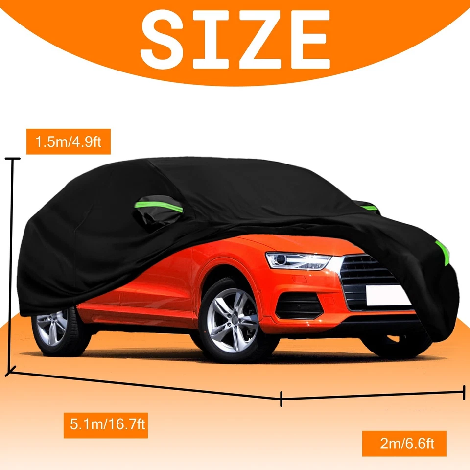 Full Car Cover For Mercedes-Benz All Weather Sun UV Protection Rain Resistant Foto 3 de 4