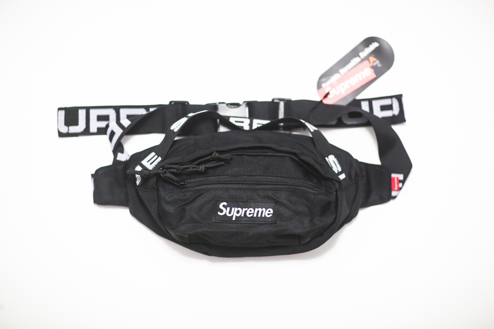 Supreme ss18 black waist bag