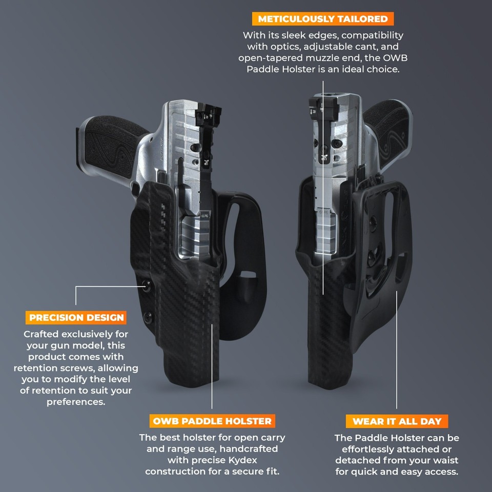 OWB Paddle Holster Fits Walther PDP F 3.5'' | eBay