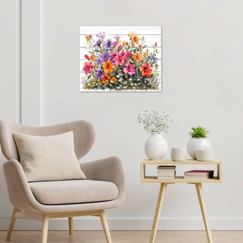 Vintage Purple Wildflower Abstract Wall Art for Bathroom Living Room Bedroom - Bild 3 von 15