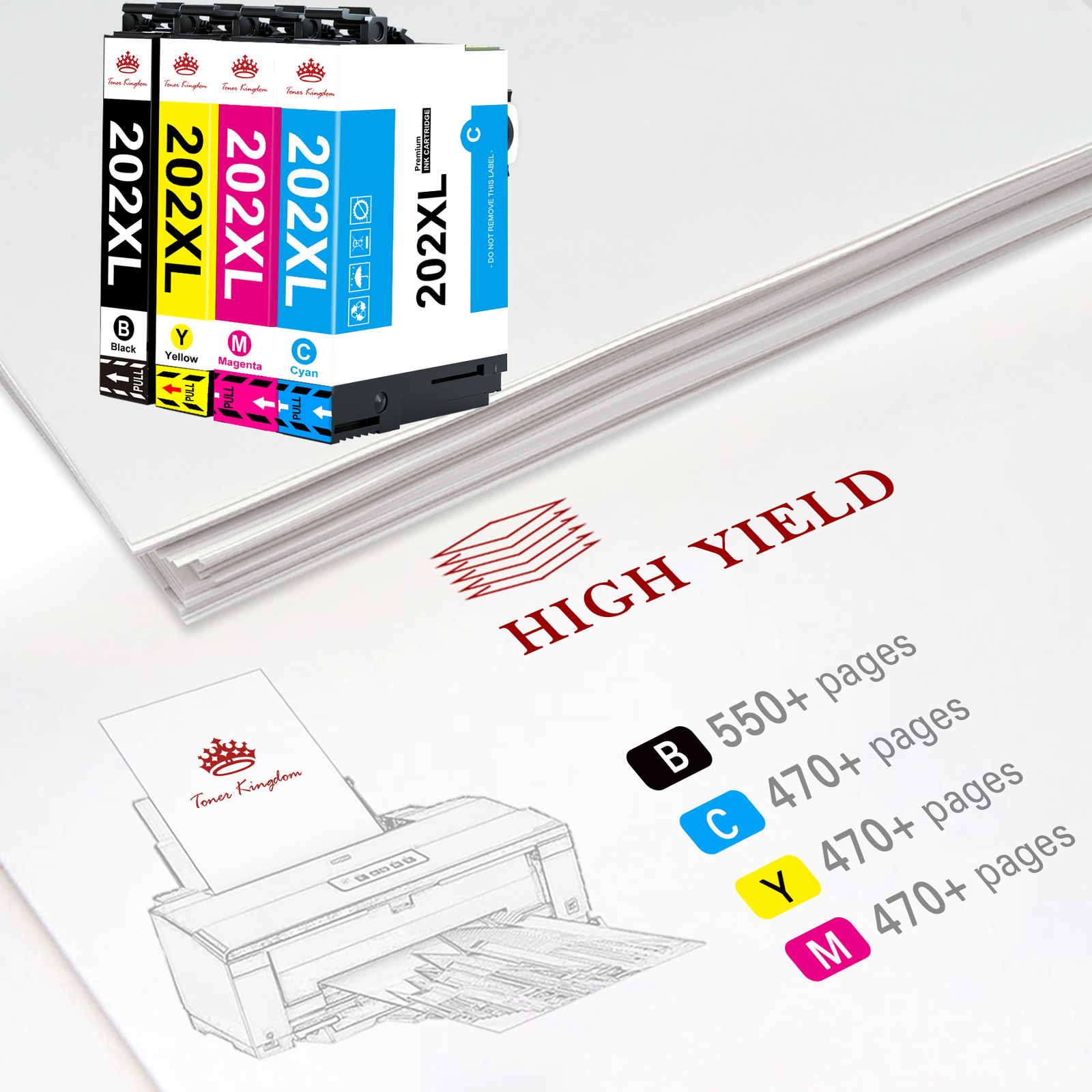 202 XL T202XL Remanufactured Ink Cartridges for Epson Expression XP