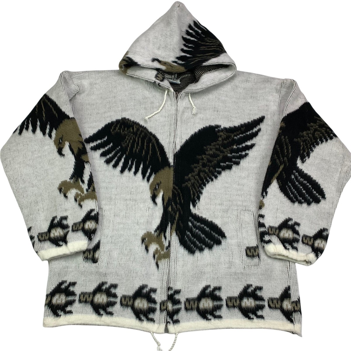 Yari Artesanias Ecuador Wool Knit Fullzip Sweater Jacket Yari Artesanias Ecuador Wool Knit Fullzip Sweater Jacket