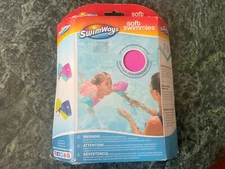SwimWays Pink Swim Arm Floats Floaties Soft Fabric Ages 3-5 NEW Swimmies Pool