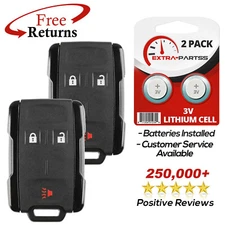 2 Remote Keyless Entry Fob Replacement Key Blade For Chevrolet 3b (M3N-32337200)