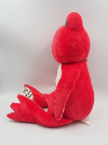 Pickles The Frog MB1806 Red Love Nakajima Plush 21" Stuffed Toy Doll Japan - 第 3/9 張圖片