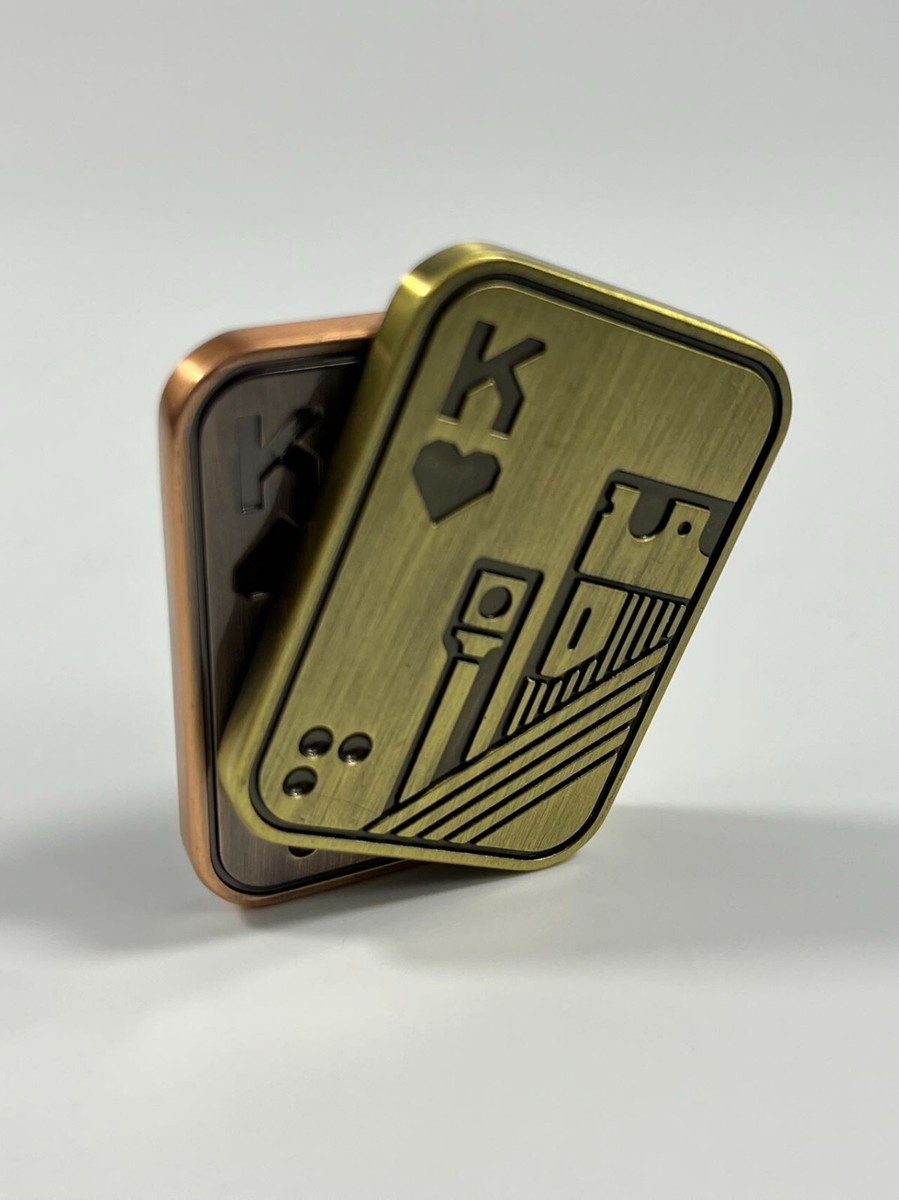 Elprico Metalen poker fidget-slider, EDC, metaal, voor volwassenen, ADHD, autisme, angst, stressvermindering, magnetisch fidget-speelgoed voor volwassenen, haptische decompressie en sensorische Elprico Metalen poker fidget-slider, EDC, metaal, voor volwassenen, ADHD, autisme, angst, stressvermindering, magnetisch fidget-speelgoed voor volwassenen, haptische decompressie en sensorische