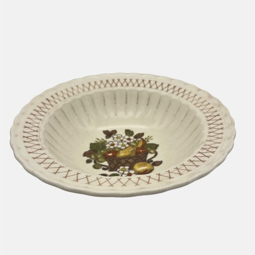 Vintage Metlox Poppytrail Vernon Ware Fruit Basket Vegetable Bowl 9" USA