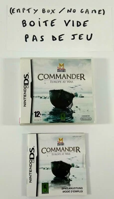Nintendo DS VF Boite vide et notice Commander Europe at War PAS DE JEU - Photo 1/3
