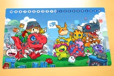 No.3916# Digimon CCG Custom Playmat Patamon Palmon Piyomon Koromon Greymon