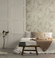 Vliestapete Floral Blattmuster 3D-Effekt Struktur Beige Creme 34510 (4,77€/1Qm)