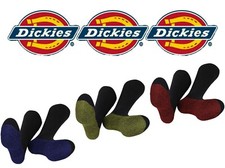 3-15 Pairs Men's Work Socks Men's Dickies Ventilated Heavy Duty Crew Boot LoT