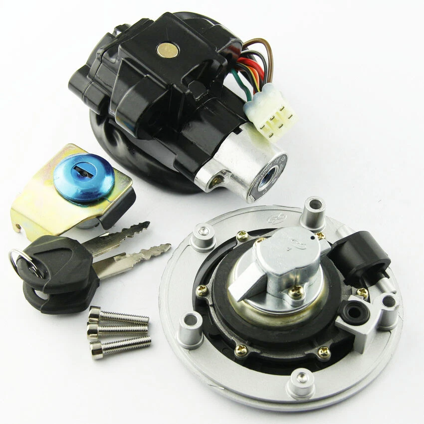 Juego de bloqueo de interruptor de llave de encendido para Suzuki GSXR750X 20 aniversario 05 37101-16840 Foto 3 de 4