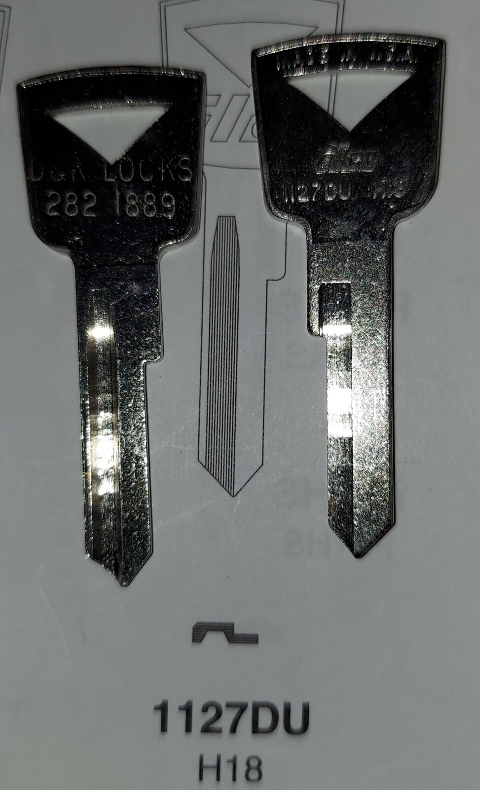 Edsel Key Ford, Edsel, Lincoln, Mercury 1127DU, H18 Vintage Key Blank | eBay