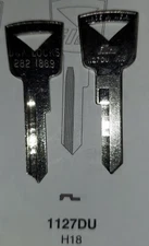 Ford, Edsel, Lincoln, Mercury  1127DU, H18 Vintage Key Blank