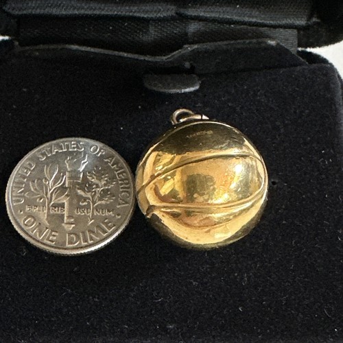 Vintage 1932 - Basketball Tests 14kt Yellow Gold Pendant Charm 5.5gm SJV - Picture 3 of 9