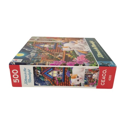 Ceaco 500 Pieces Jigsaw Puzzle Kittens In The Moonlight NEW 2022 - Picture 5 of 8