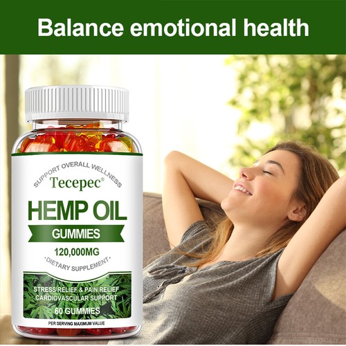 High Potency Fruity Gummies for Stress Relief, Sleep Support, Anxiety 120,000 MG - Picture 7 of 15