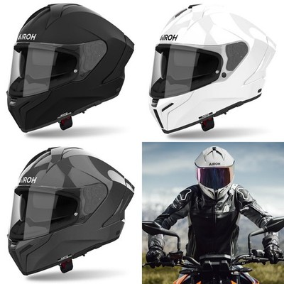 Airoh Matryx Plain Integralhelm Motorradhelm Sport Style Bike Crash Deckel