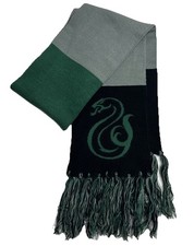 HARRY POTTER Mascot SLYTHERIN Black Gray Green SCARF Snake