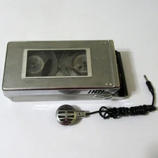 Antique JULIETTE ® TP-566 PORTABLE Open Reel Tape Recorder + Crystal Microphone