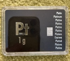 ESG Valcambi 1g Platinum Bar