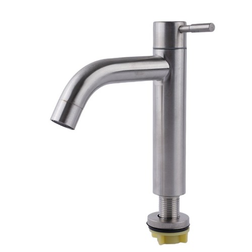 High Quality Basin Faucet Sink Tap Bathroom Faucet Cold Water Deck Mounted - Picture 6 of 12