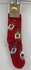 Tito's Vodka Christmas Socks String Lights Bottles Sock Club USA New