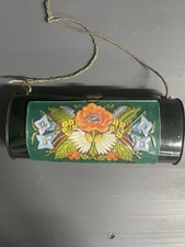 Antike Botanisiertrommel Florale Motive