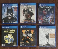 PS4 Action Shooter Game Lot COD Black Ops Cold War Fallout 4 GOTY Watch Dogs