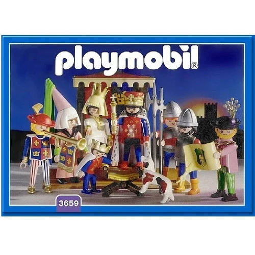 Playmobil 3659 Royal Court King Knights Medieval lot 1993 VTG Incomplete