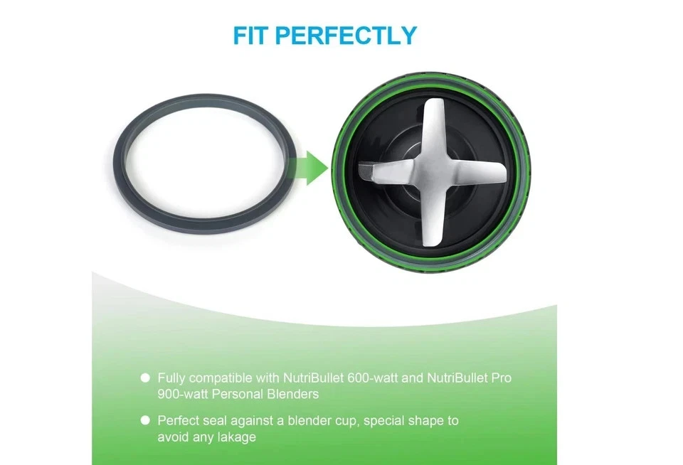 3pcs Gasket Seal Rings for Nutribullet 600w 900w Blender Replacement Parts - Image 3 of 4