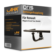 Für Renault Megane Grand Tour (Kombi) 12-16 ORIS Anhängerkupplung abnehmbar NEU