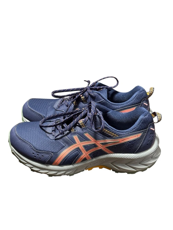 Zapatillas de Trail Running ASICS Gel Venture 9 Para Mujer 7.5 Anchas Azul Aire Libre Senderismo Foto 2 de 4