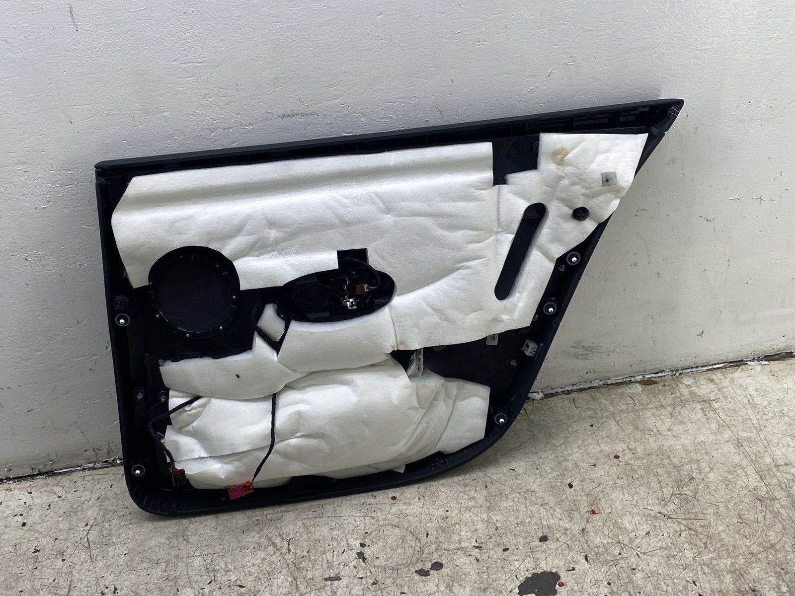 2013-2019 BENTLEY FLYING SPUR REAR LEFT INNER DOOR TRIM PANEL W/WHITE STITCHING