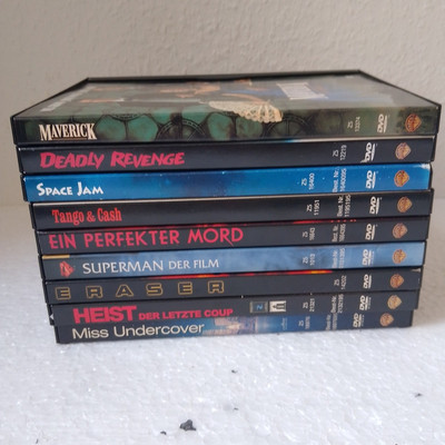 9x DVD Snapper Case Set Konvolut Deadly Revenge, Space Jam, Eraser, Heist u.a.