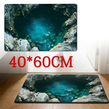 Design 3D Rugs Optical Illusion Pond Non Slip Door Floor Mat 40 60CM
