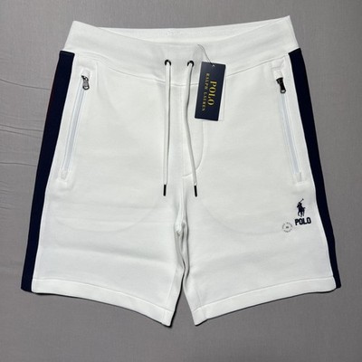 Polo Ralph Lauren Double Knit Two Tone Shorts Mens XS White Pique