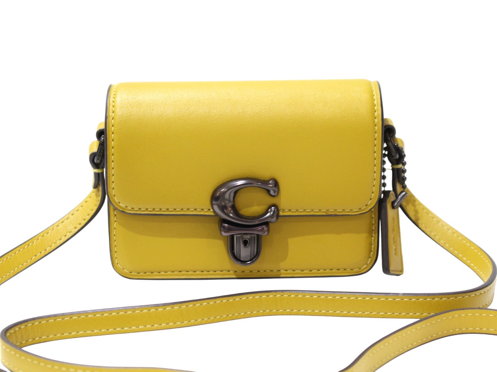 COACH Studio 12 CC484 Mini Shoulder Bag Yellow Leather Ladies A-260113-11 thumbnail 7