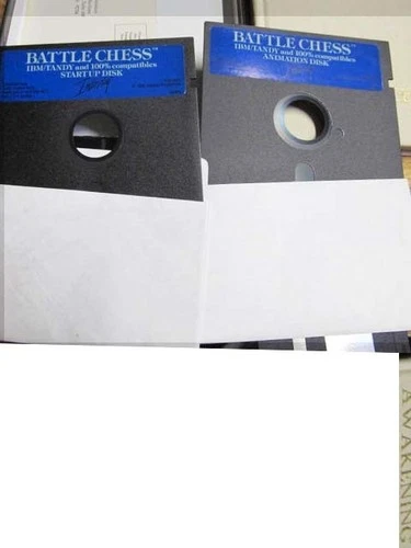 2 Interplay Battle Chess 5.5" Floppy Disk Start-up & Animation