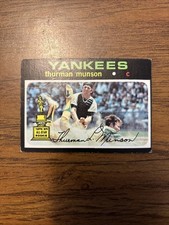 1971 Topps Baseball Thurman Munson, New York Yankees #5 - Rookie Card!. rookie card picture