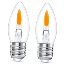 B11 Flame Bulbs 2-Pack - Standard Medium Base (E26, Not Candelabra c35e26 2.0