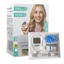 Blood Glucose Meter Blood Glucose Monitor Kit Diabetic Management Daily Tester
